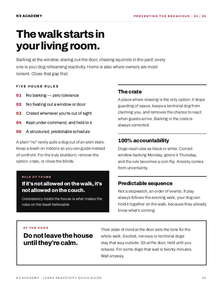 Page 3: the five house rules